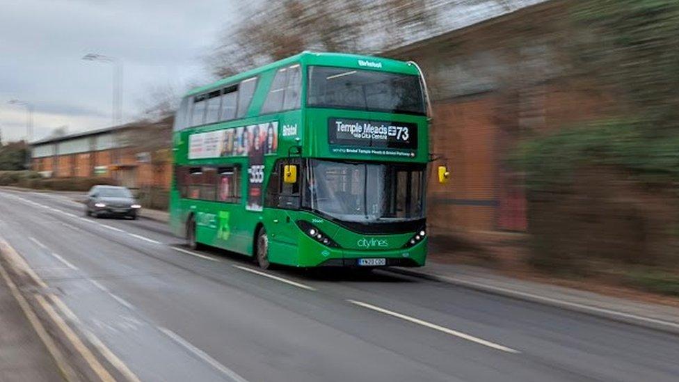 Bus in Bradley Stoke