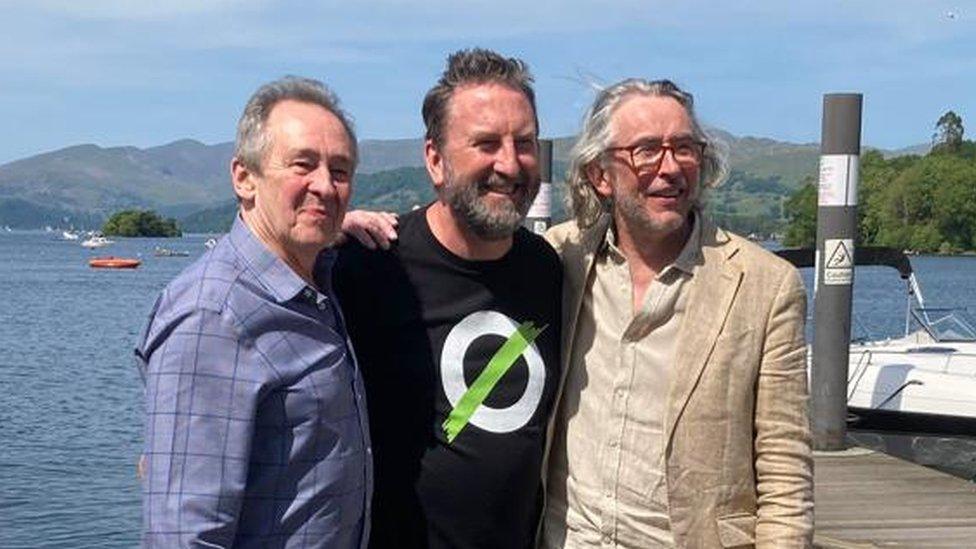 Paul Whitehouse, left, Lee Mack and Steve Coogan