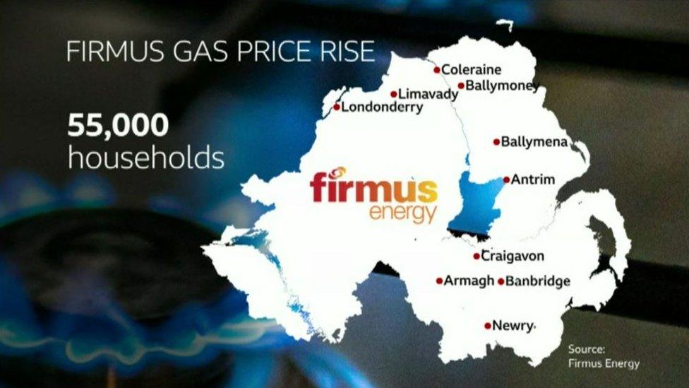 Map showing Firmus Ten Towns network