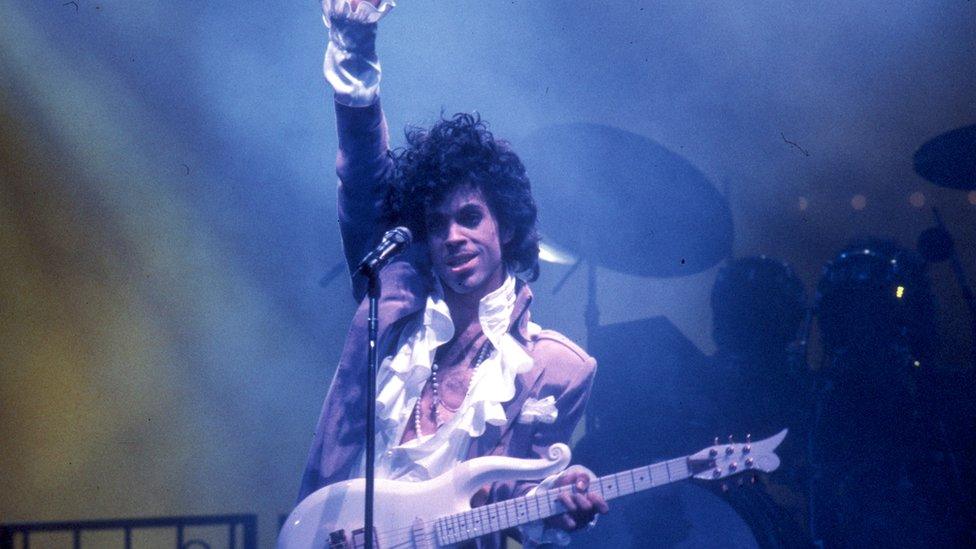 Prince performing in LA