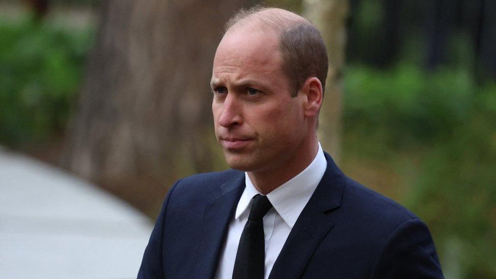 William, Prince of Wales arrives at Manchester Cathedral