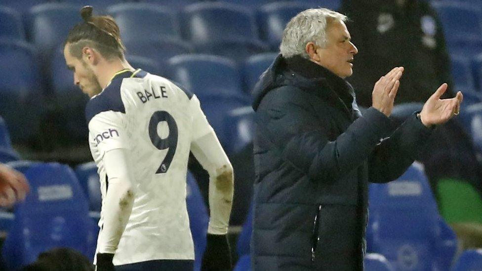 Gareth Bale and Jose Mourinho