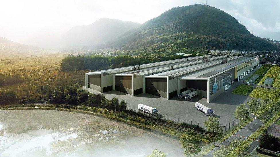 Artist's impression of planned factory