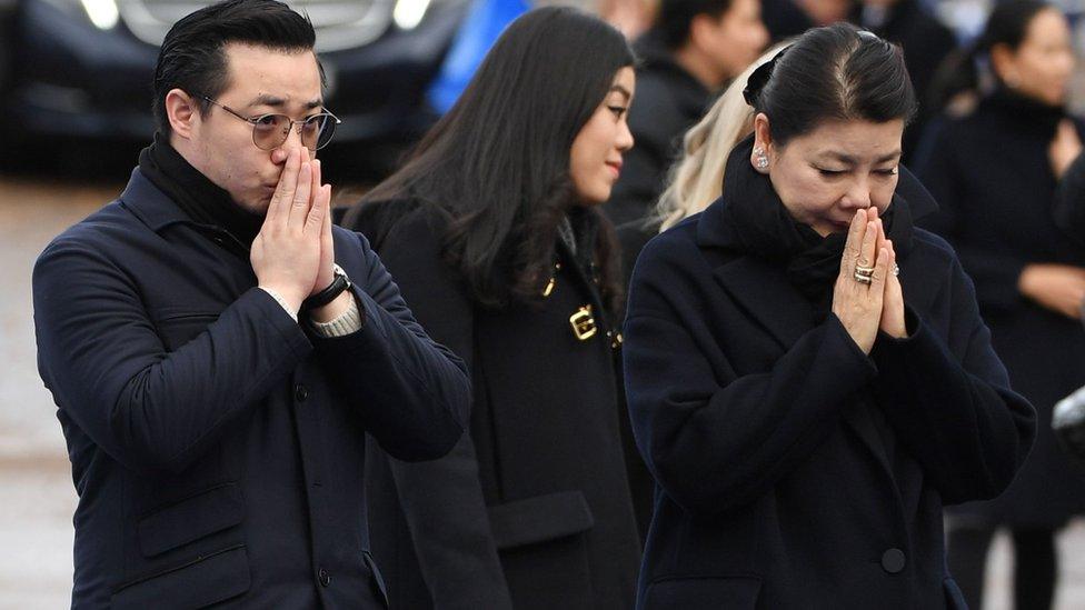 Aiyawatt Srivaddhanaprabha and Mr Vichai's widow Aimon