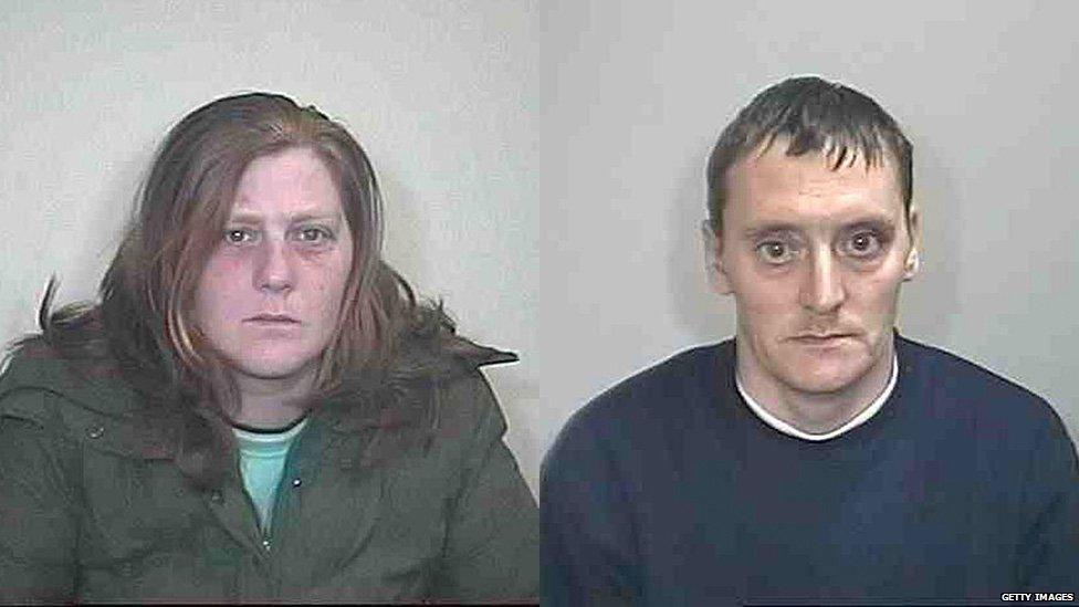 Police handout photographs of Karen Matthews and Michael Donovan