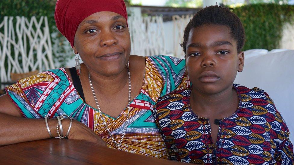 Yashua Mack with his mother Aziza Roberts