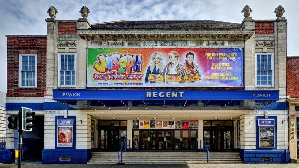 The front of the Regent Theatre, Ipswich, Suffolk