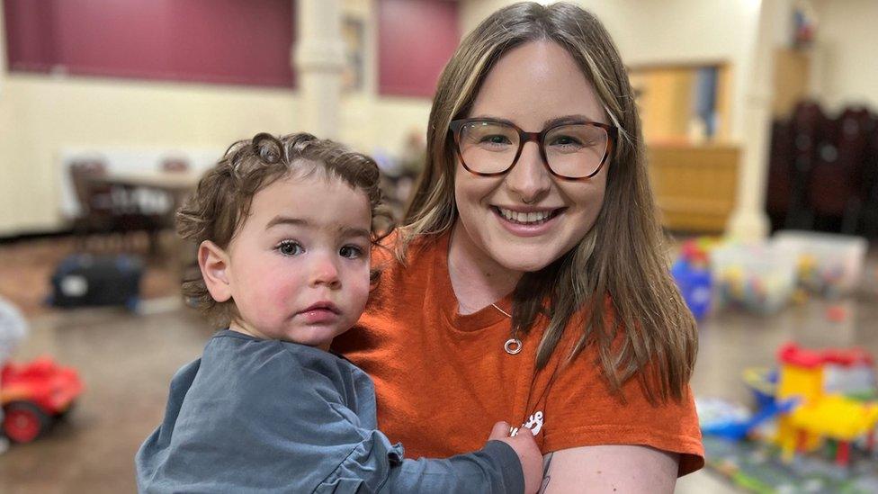 Katie Rippe and daughter Freya