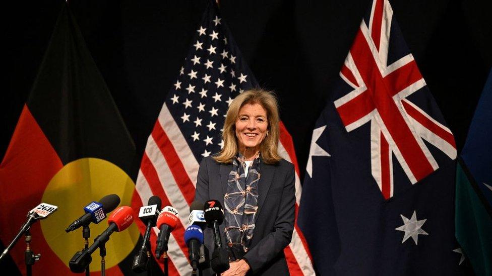 Caroline Kennedy at press conference