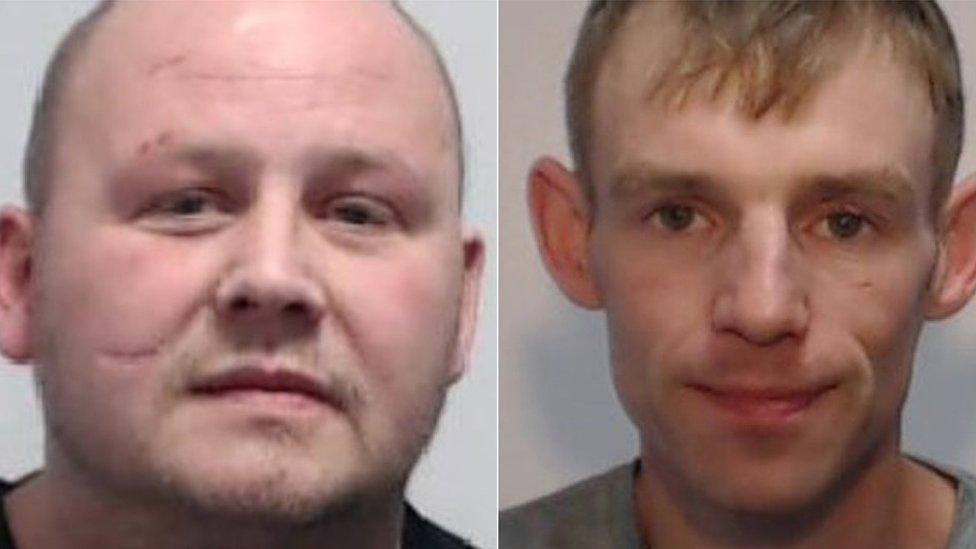 Mugshots of Craig Gault (left) and Craig Holt