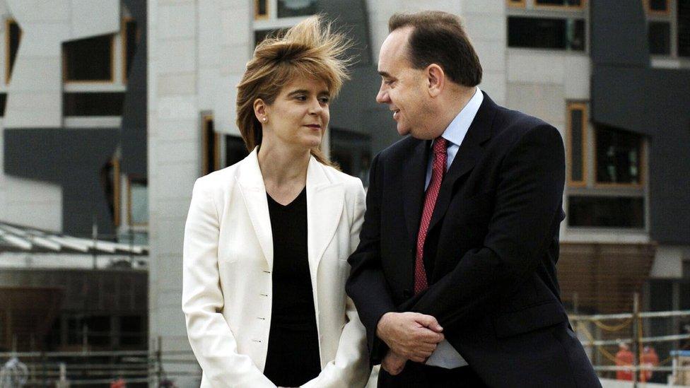 Nicola Sturgeon and Alex Salmond