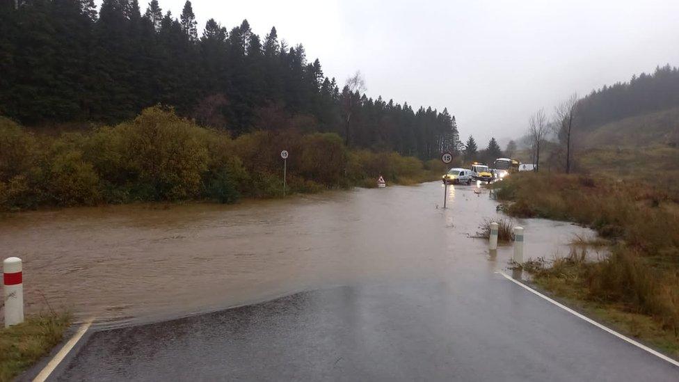 Flooding on the Old Military Road