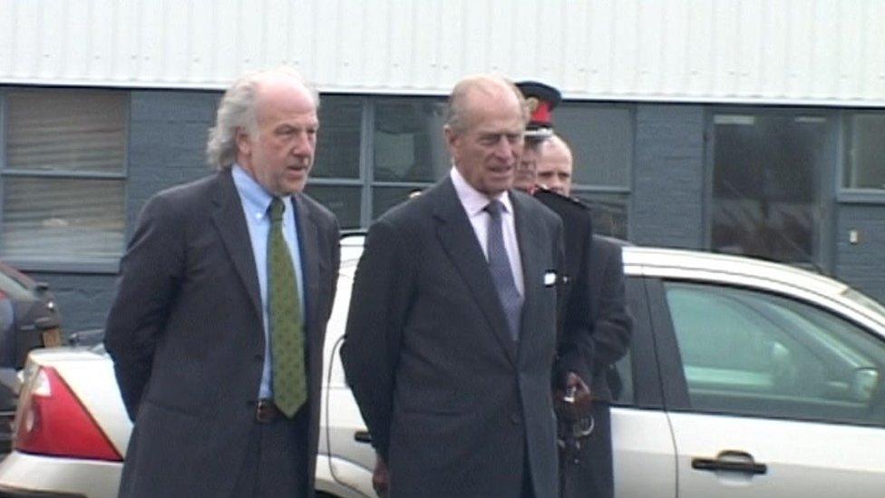 Prince Philip at Prodrive