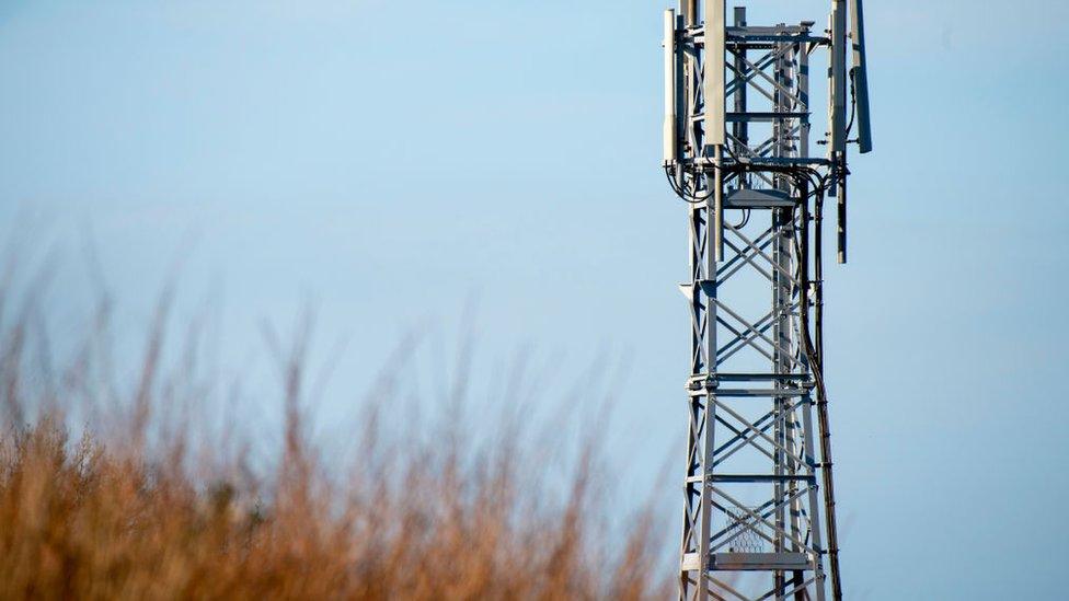 A mobile phone mast in Cardiff