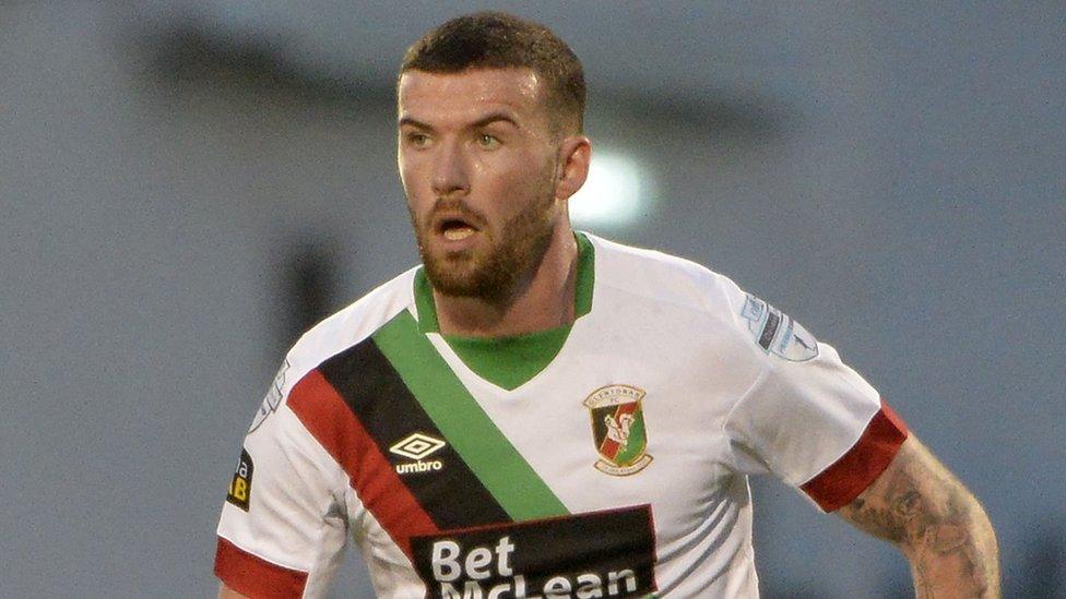 Glentoran defender Patrick McClean