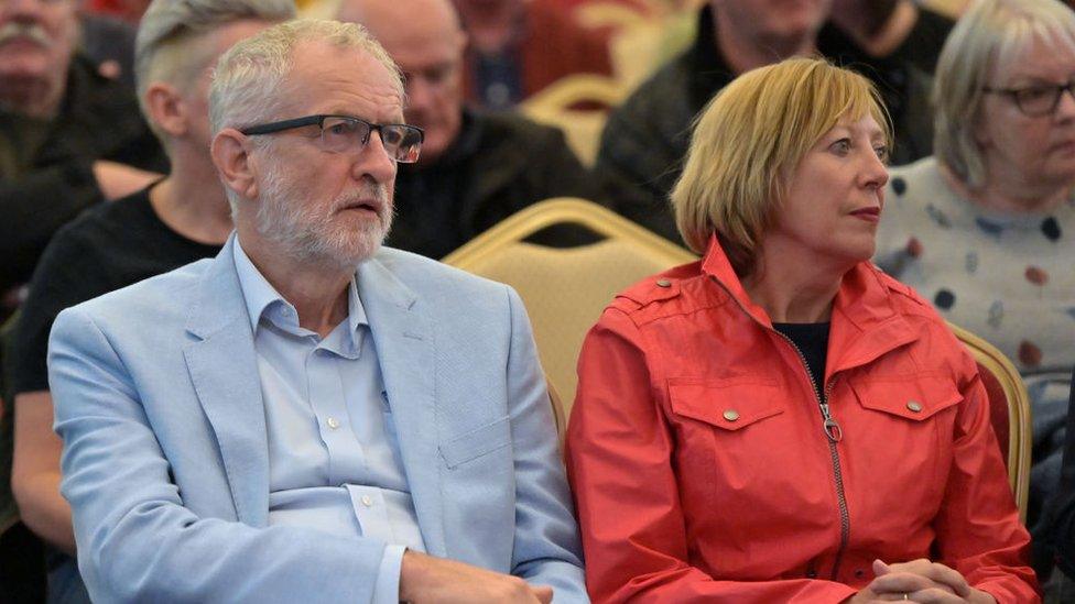 Jeremy Corbyn and Lesley Laird