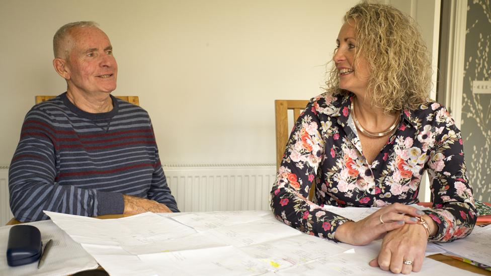 Robin and Lorraine smile at each other