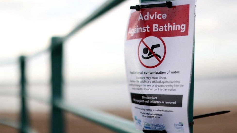 Broughty Ferry beach sign