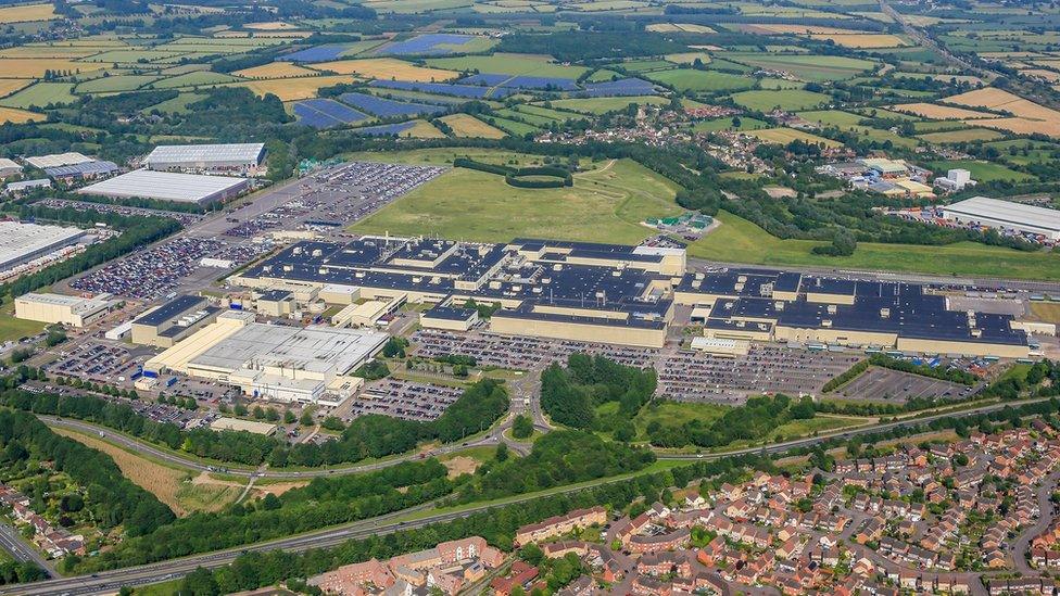 The former Honda site in Swindon shown from the air