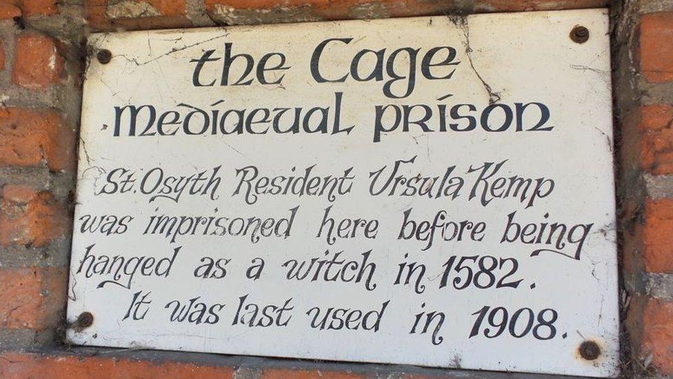 Sign outside "The Cage"