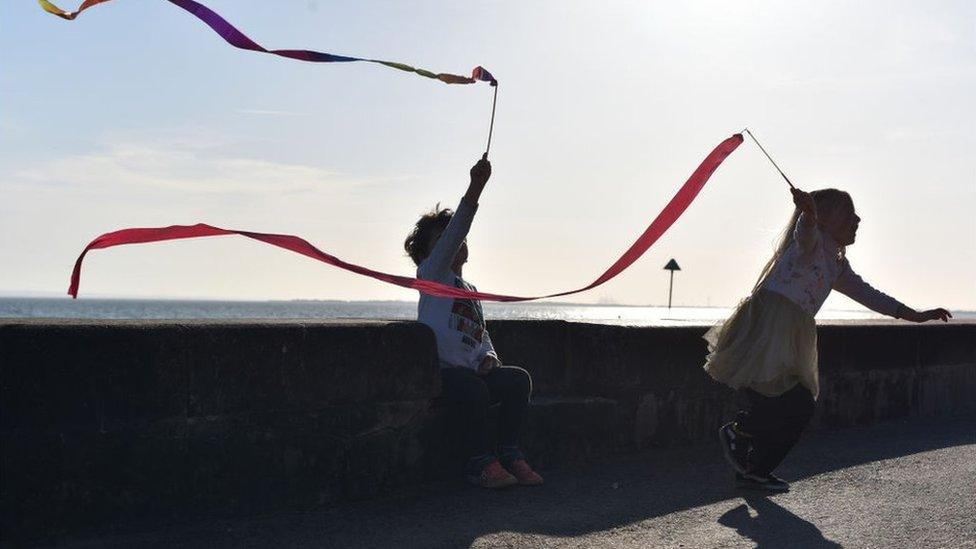 Children on holiday