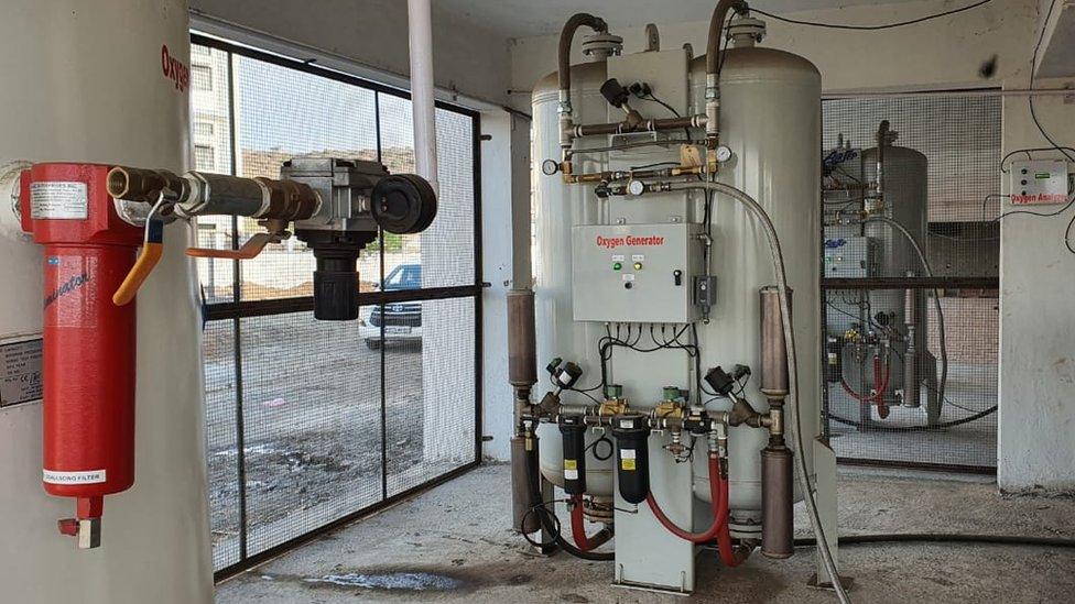 An oxygen plant at a hospital in Nandurbar