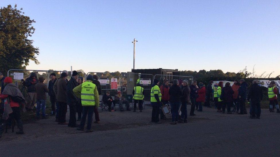 Fracking protesters