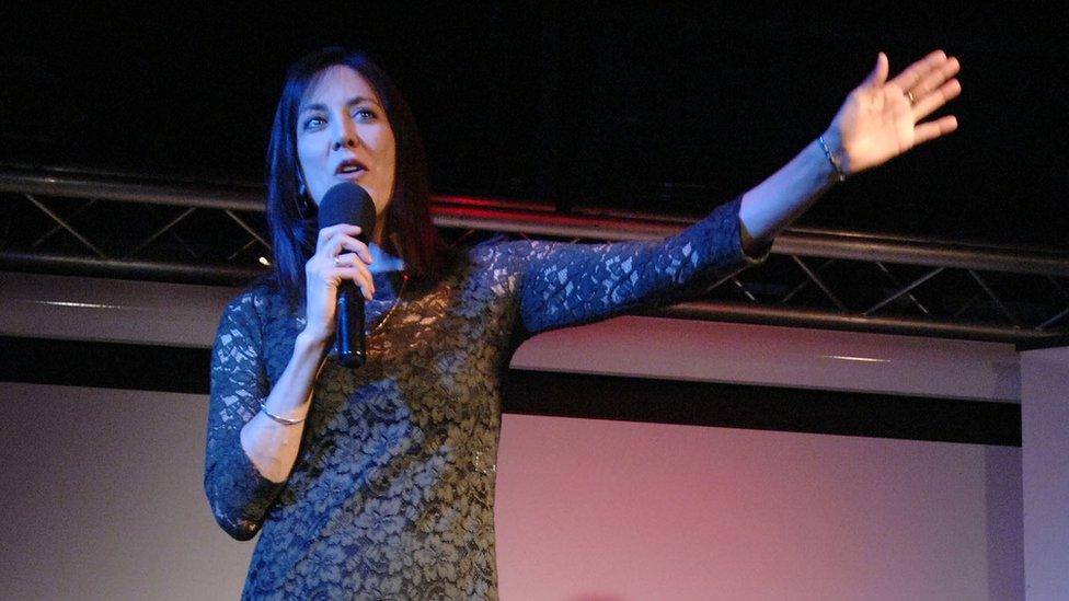 Stephanie Miller on stage