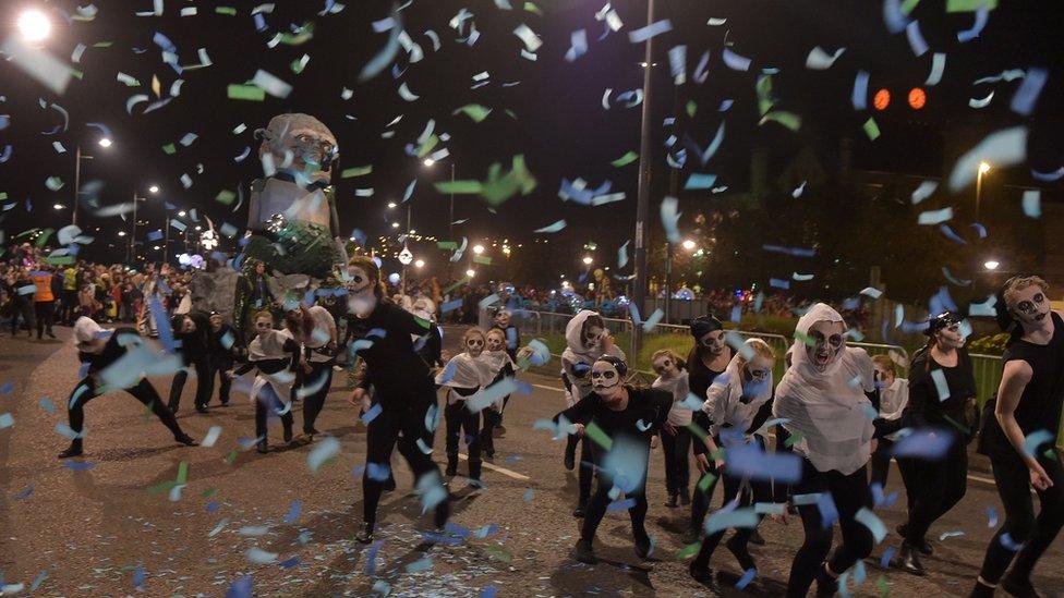 Halloween festival in Derry.