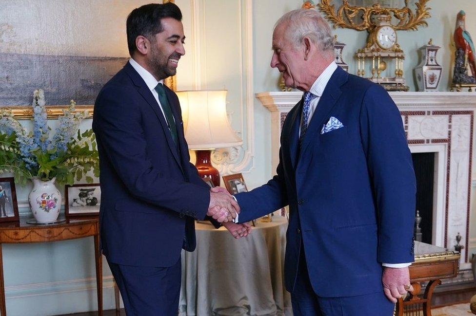 Humza Yousaf and King Charles