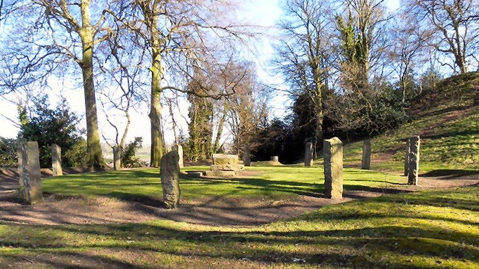 Gorsedd stone circle at Bailey Bailey