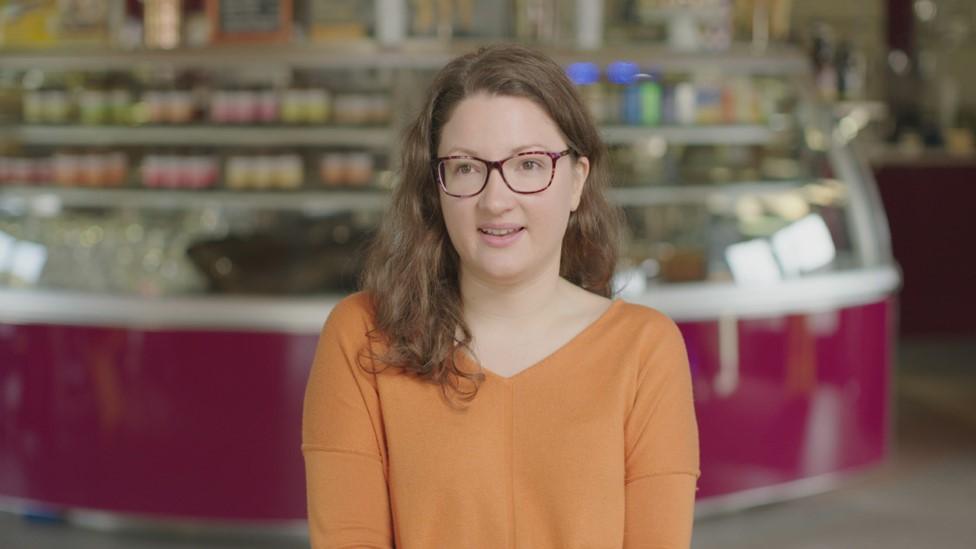 Bonnie Rowley runs Glaslyn ice cream parlour and pizzeria