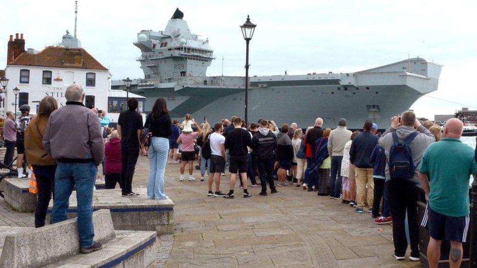 HMS Prince of Wales in Portsmouth