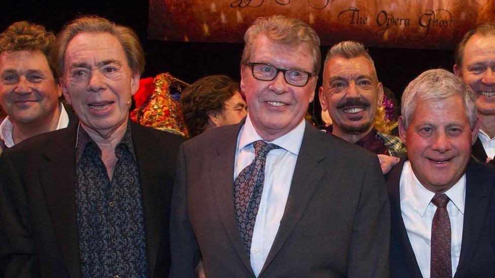 Andrew Lloyd Webber, Michael Crawford and Cameron Mackintosh