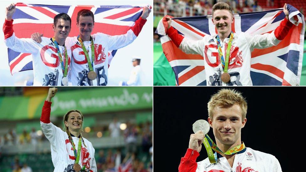 Jonny and Alistair Brownlee, Nile Wilson, Jack Laugher, Katy Marchant