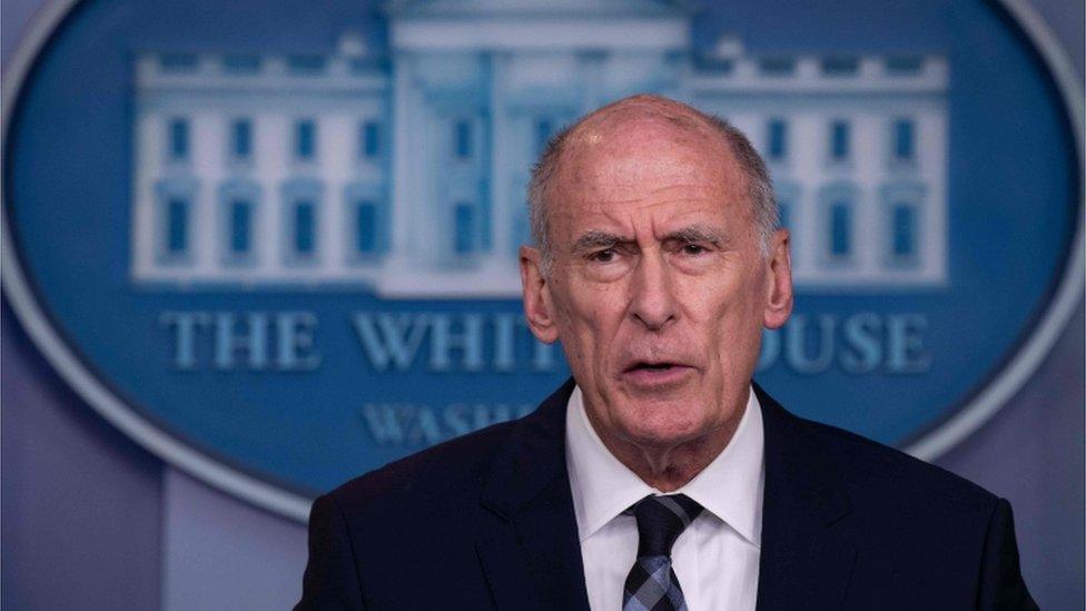 Dan Coats speaking at White House