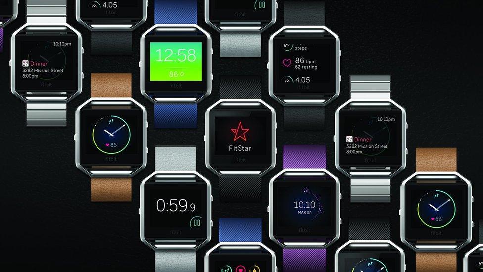 CES 2016 Fitbit Blaze smartwatch sends shares into dive BBC News