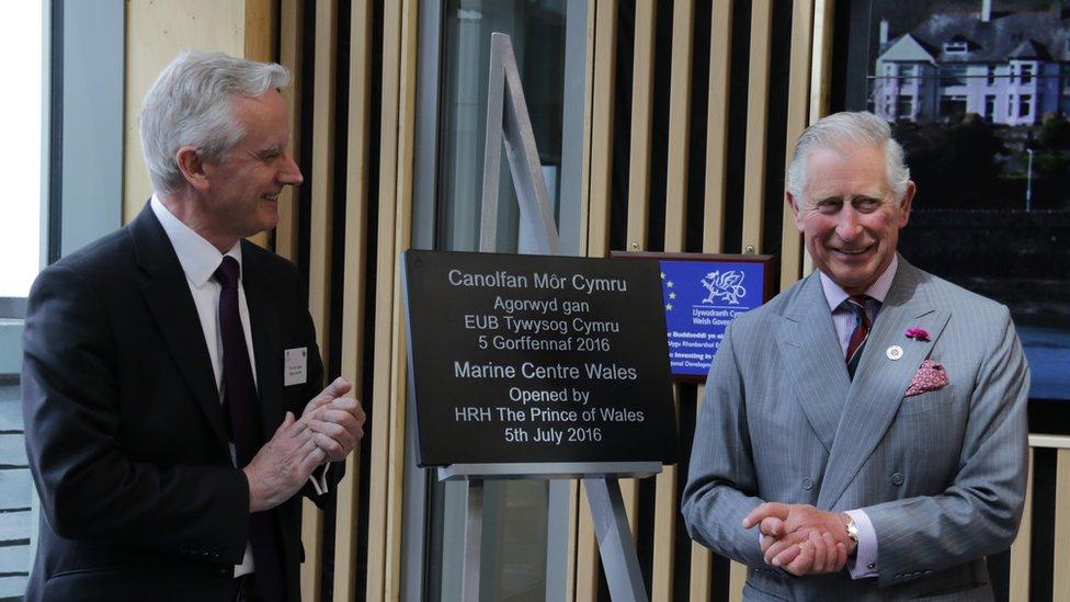 Prince Charles visited Gwynedd on the second day of his annual Wales tour