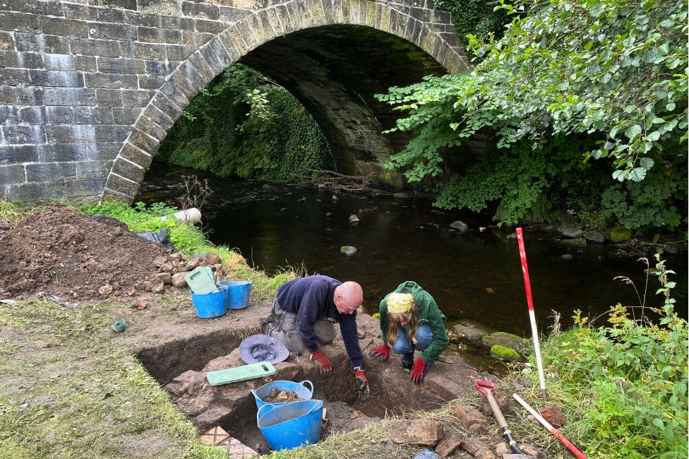 Excavation at the Haugh