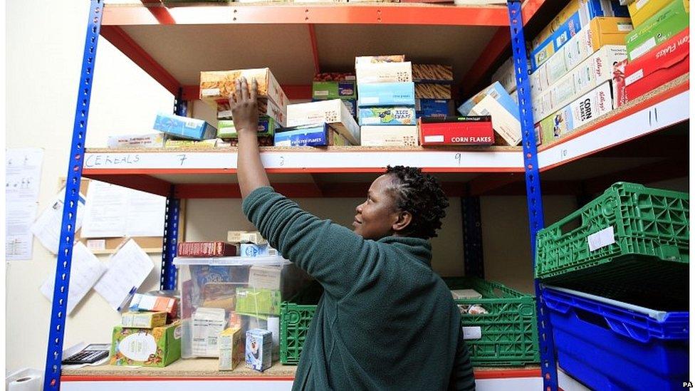 Michele Lawrence, from the Trussell Trust Brent Food Bank in Neasden