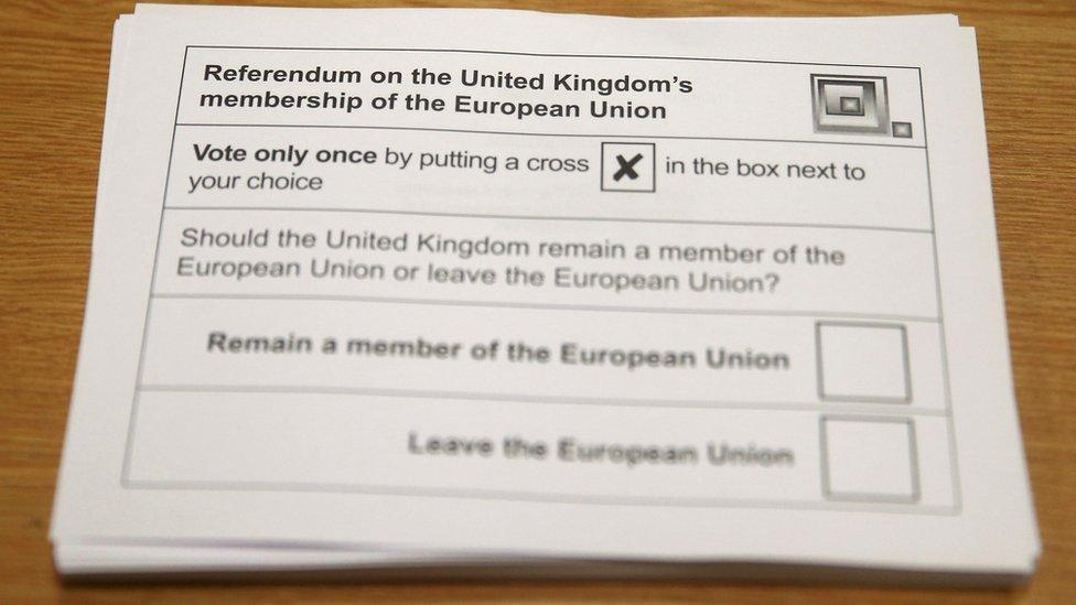 EU referendum ballot paper