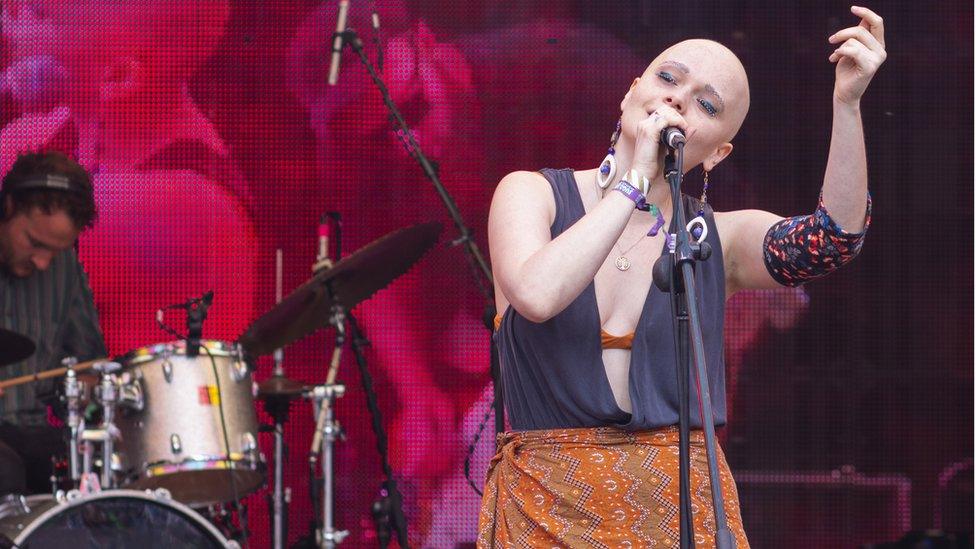 Holly Wellington at Glastonbury