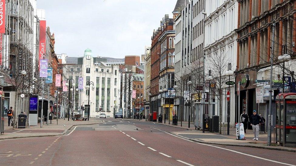 Deserted Belfast streets