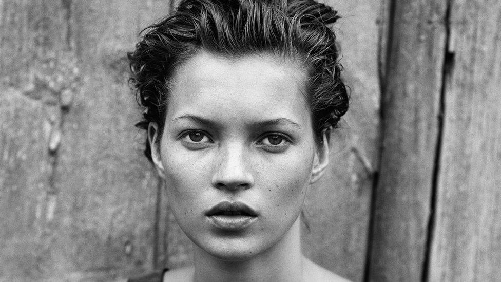 Fashion portrait of Kate Moss