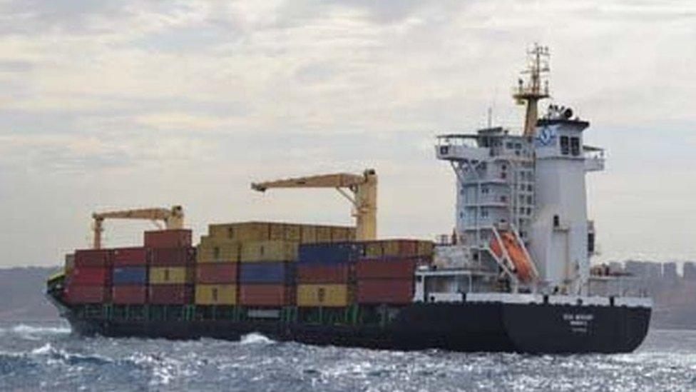 The container seized by Algeria