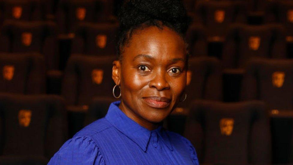 Rakie Ayola poses at the BAFTA Cymru: St David's Day Celebration Q&A at BAFTA on February 20, 2023 in London, England.