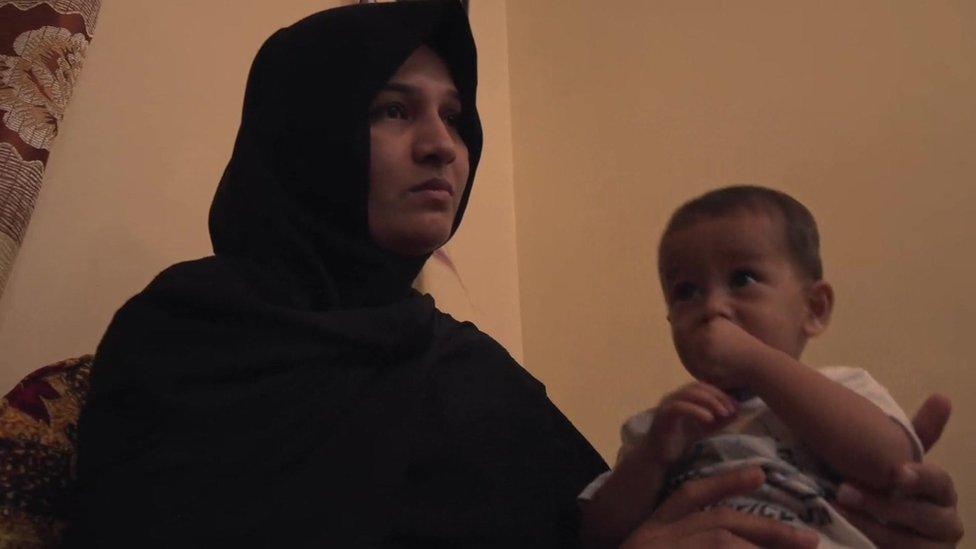 Uzma Haider and her baby