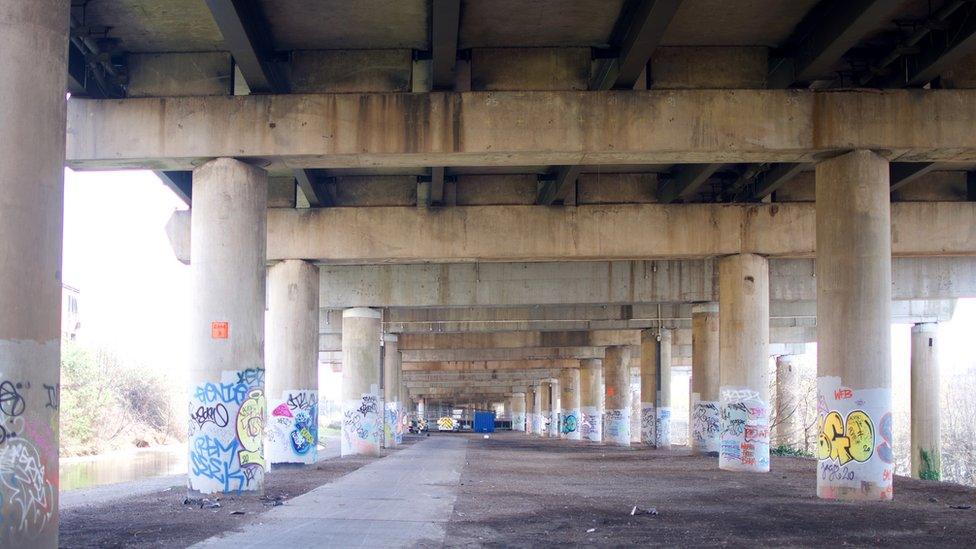 Underneath Spaghetti Junction