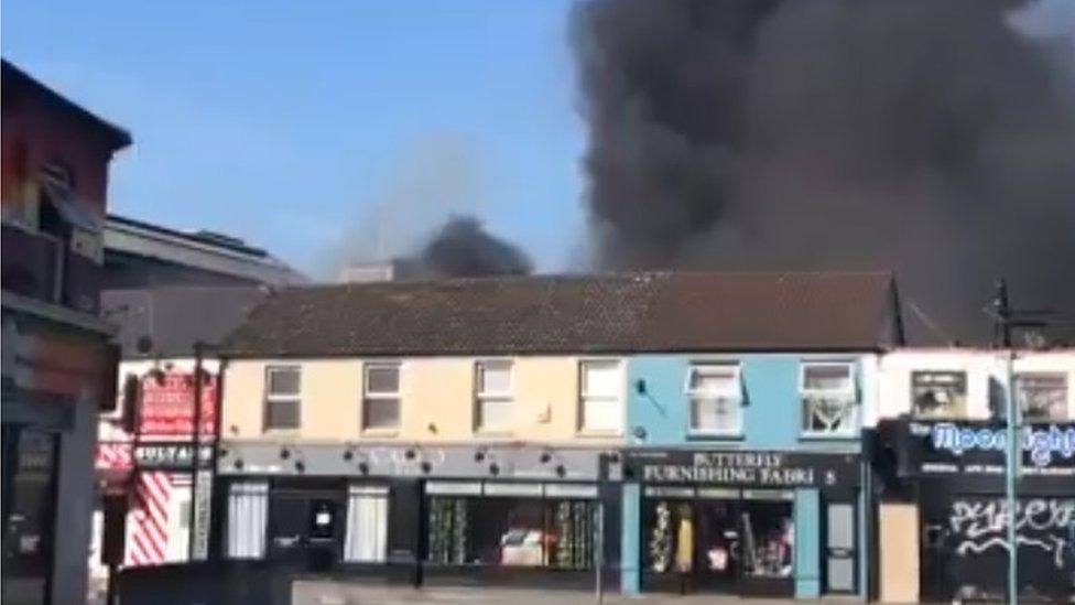 Fire on City Road