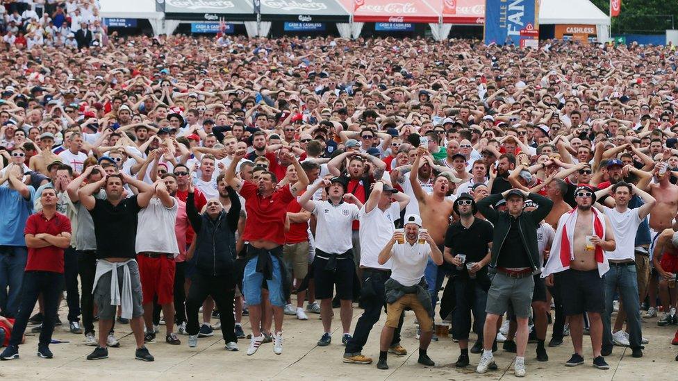 Fan zone at Lille